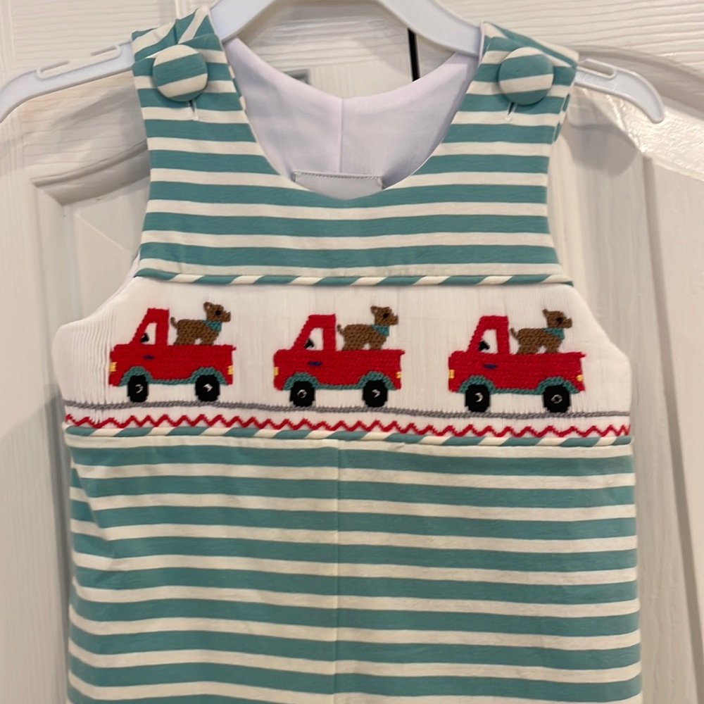 NWT boys 3 month smocked Jon Jon